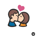 😘 emoji couples Telegram sticker 6 of 17