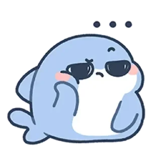 😒 emoji sharky @stickieri Telegram sticker 8 of 24
