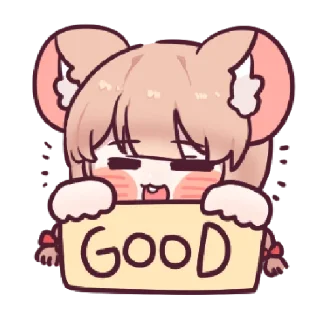 👍 emoji @Tikelin Chu Chu Ratty Telegram sticker 6 of 24