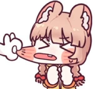 😖 emoji chu chu ratty | @cutestickers4you Telegram sticker 18 of 24