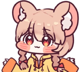 ☺️ emoji chu chu ratty | @cutestickers4you Telegram sticker 8 of 24