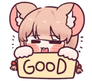👍 emoji chu chu ratty | @cutestickers4you Telegram sticker 6 of 24