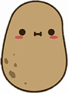 ❤️ emoji Cute Potato || @MoiStickers Telegram sticker 9 of 29