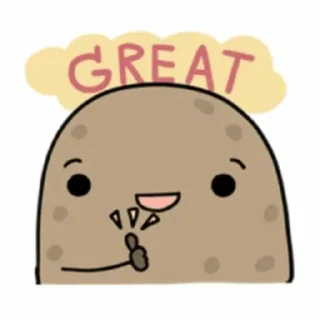 👾 emoji Cute Potato || @MoiStickers Telegram sticker 21 of 29