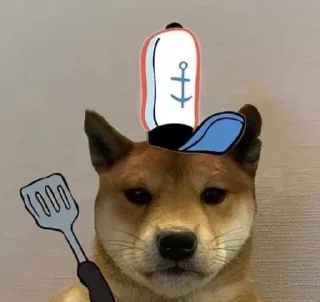 🍳 emoji DOG WIF HAT Telegram sticker 19 of 120