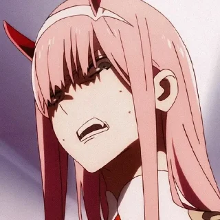 😬 emoji Zero two Telegram sticker 8 of 42