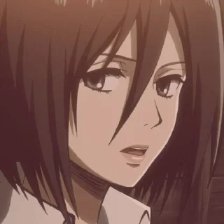 💗 emoji Mikasa ackerman @TikelAnimeXixixi Telegram sticker 19 of 35