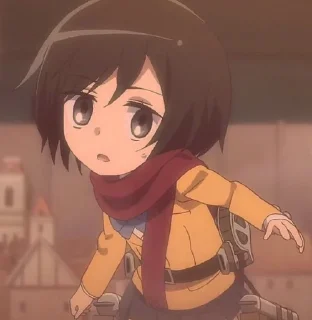 💗 emoji Mikasa ackerman @TikelAnimeXixixi Telegram sticker 2 of 35