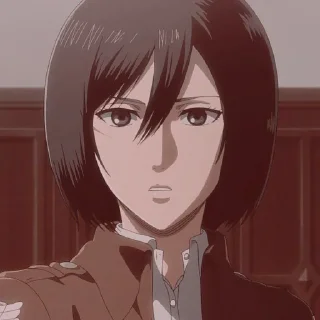 💗 emoji Mikasa ackerman @TikelAnimeXixixi Telegram sticker 10 of 35