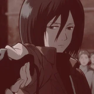 💗 emoji Mikasa ackerman @TikelAnimeXixixi Telegram sticker 16 of 35