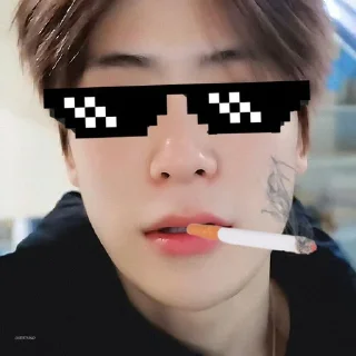 Sticker from jeffie's meme, @peluru