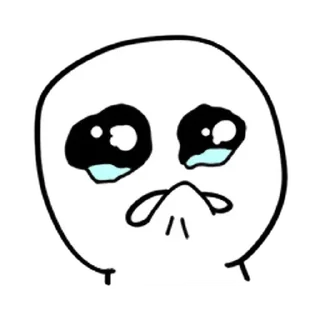 ⚪️ emoji sad blob | @phstickerpackganern Telegram sticker 17 of 40