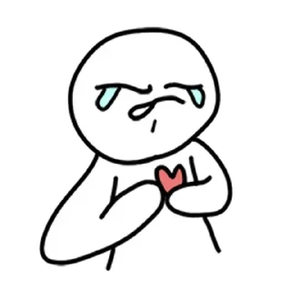 ⚪️ emoji sad blob | @phstickerpackganern Telegram sticker 12 of 40
