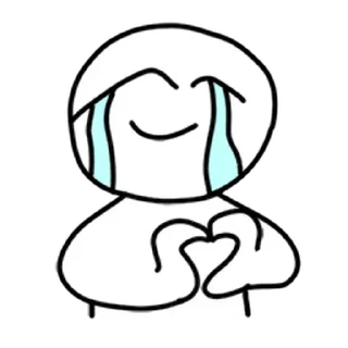 ⚪️ emoji sad blob | @phstickerpackganern Telegram sticker 13 of 40