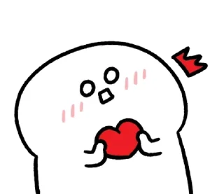 ⚪️ emoji love blob | @phstickerpackganern Telegram sticker 17 of 85