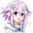 😛 emoji Neptune (Hyperdimension Neptunia) Telegram sticker 5 of 11