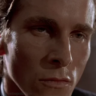 😠 emoji American Psycho @moviestickerss Telegram sticker 9 of 45