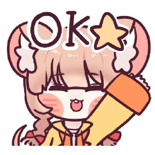 🆗 emoji @Tikelin Chu Chu Ratty Telegram sticker 12 of 24