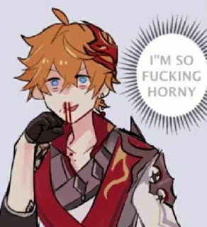 💋 emoji Genshin memes @pxyzaa Telegram sticker 15 of 120