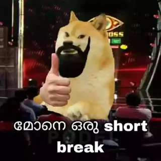 🍑 emoji Doge Memes Kerala Telegram sticker 8 of 75