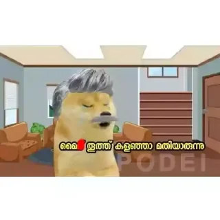🤬 emoji Doge Memes Kerala Telegram sticker 7 of 75