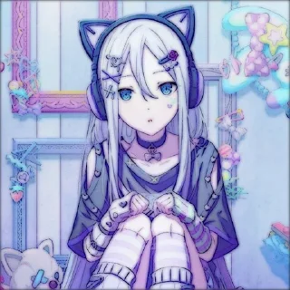 🐈‍⬛️ emoji ୨ @Hokagoband ୧ ୨ @Foxiezs ୧ Telegram sticker 24 of 40