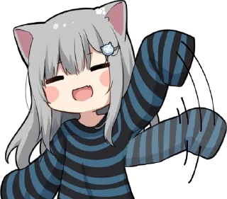 😻 emoji Neko-UwU [@Otakuzdream] Telegram sticker 24 of 70