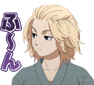 😒 emoji 東京卍リベンジャーズ • @Y2Lab Telegram sticker 11 of 40
