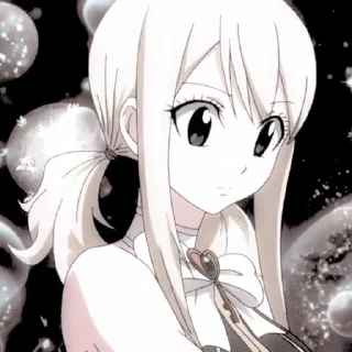 🗝 emoji Lucy Heartfilia Telegram sticker 18 of 64