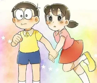 💖 emoji @stickersbag 🌟 Nobita Shizuka 💖 Telegram sticker 8 of 41