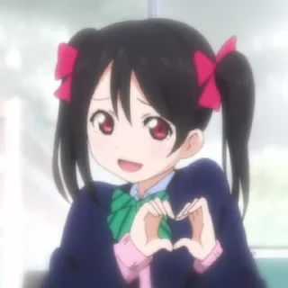 🍒 emoji Nico Yazawa || @StickerAnimePack Telegram sticker 22 of 25