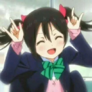 🦩 emoji Nico Yazawa - @TikelAnimeXixixi Telegram sticker 19 of 47