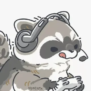 🦝 emoji Baby Raccoon by @lethonomia Telegram sticker 14 of 85