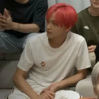❤️ emoji haechan rambut merah pacar @sungchanjeokng Telegram sticker 11 of 32