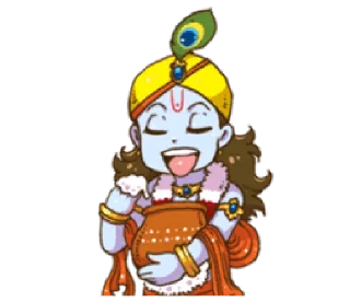 ❤️ emoji Vrindavan Vaasi • @HinduStickers Telegram sticker 9 of 41