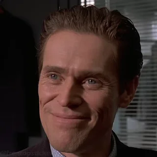 😁 emoji American Psycho @moviestickerss Telegram sticker 13 of 45
