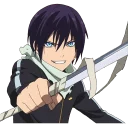 😏 emoji Noragami @Yuuta Telegram sticker 1 of 97