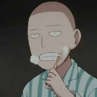 ⚜️ emoji Saitama  [ @VoidxNetwork ] Telegram sticker 16 of 33