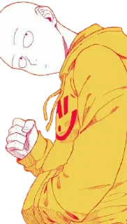 ⚜️ emoji Saitama  [ @VoidxNetwork ] Telegram sticker 12 of 33