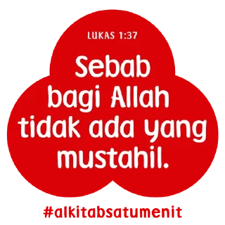 😉 emoji Alkitab Satu Menit Telegram sticker 10 of 31