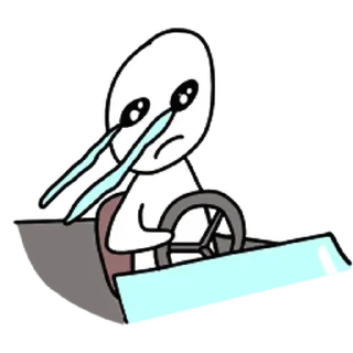 ⚪️ emoji sad blob | @phstickerpackganern Telegram sticker 5 of 40