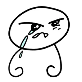 ⚪️ emoji sad blob | @phstickerpackganern Telegram sticker 1 of 40