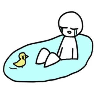 ⚪️ emoji sad blob | @phstickerpackganern Telegram sticker 20 of 40