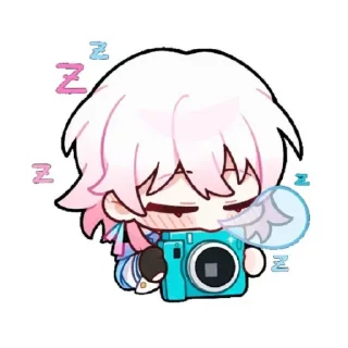 😴 emoji March 7th Telegram sticker 6 of 16