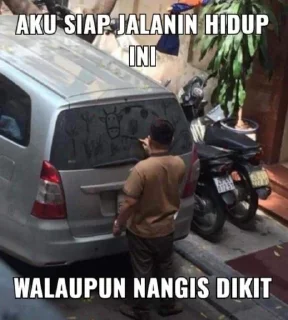 Sticker from punya bapak lo