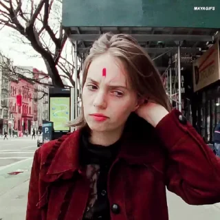 🙁 emoji ✨Maya Hawke ✨ @Louis_Bloom Telegram sticker 12 of 33