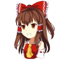 😬 emoji Hakurei Reimu Telegram sticker 11 of 38