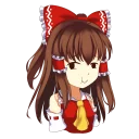 😂 emoji Hakurei Reimu Telegram sticker 24 of 38