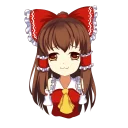 ☺️ emoji Hakurei Reimu Telegram sticker 21 of 38