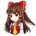😕 emoji Hakurei Reimu Telegram sticker 22 of 38
